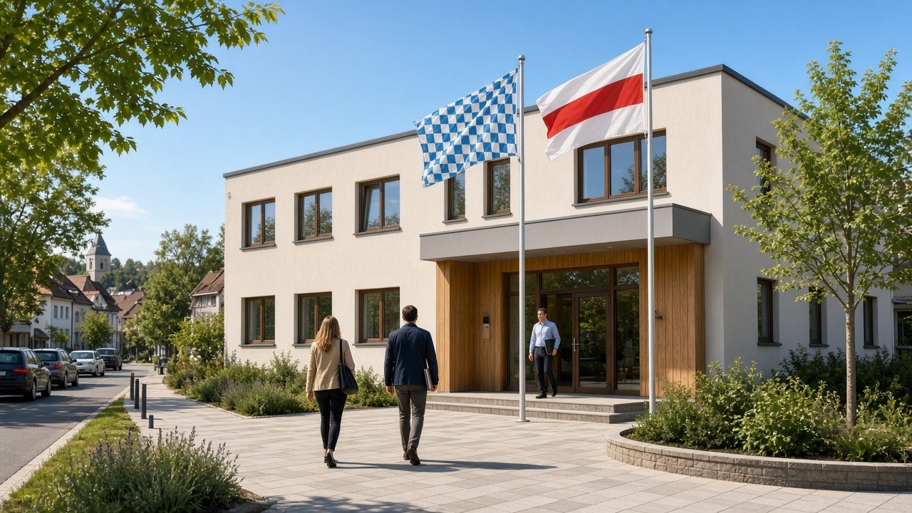 Modernes Verwaltungsgebäude